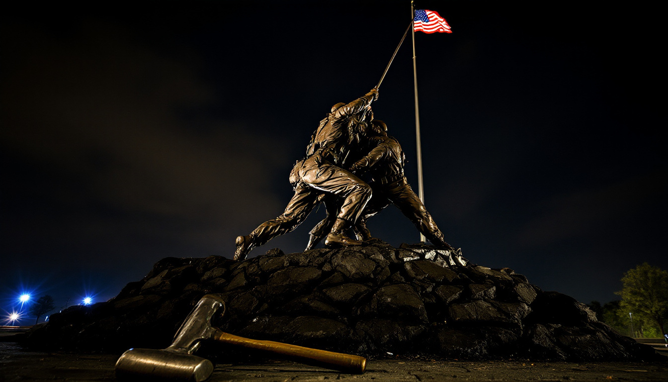 Former DACA Recipient Took a Sledgehammer to the Iwo Jima Memorial — Biden's DHS Extended His Status Two Years Ago
