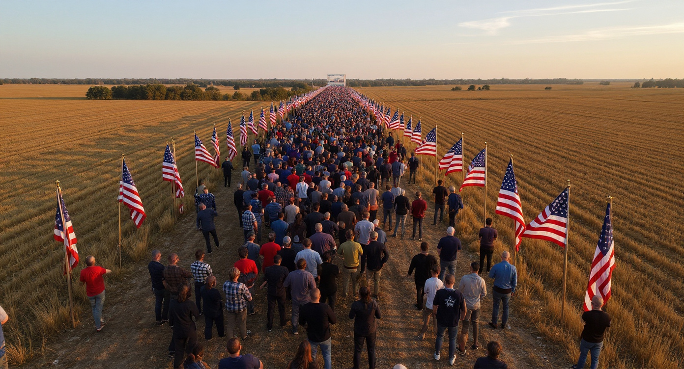 Miles-Long Rally Lines in Nebraska Tell the Story Polls Refuse To