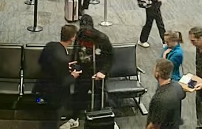 Surveillance Cameras Catch the Moment Eric Swalwell is Surrounded by FBI Agents at Airport, Stripped of His Electronics