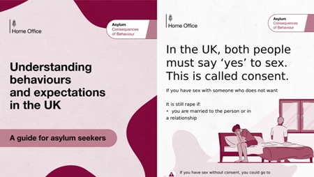 UK Government Prints 9-Page Guide Teaching Asylum Seekers Not to Rape People