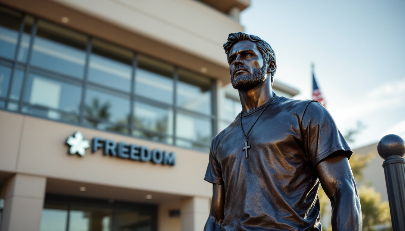Vandals Deface Charlie Kirk Memorial Statue With 'Satan,' Cross Out Jesus — TPUSA Restores It the Same Day
